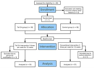 Effects of Tai Chi on the Executive Function and Physical Fitness of Female Methamphetamine Dependents: A Randomized Controlled Trial